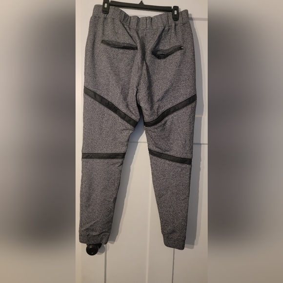 Mens Joggets with faux leather - Picture 2 of 2